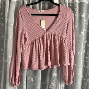 Soft & cute pink top from Francesca’s!